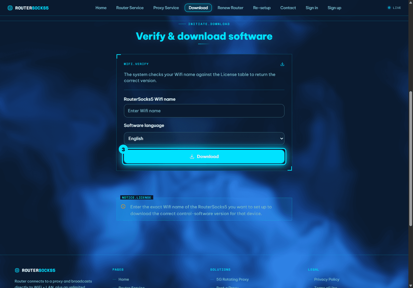 The "Download" button highlighted